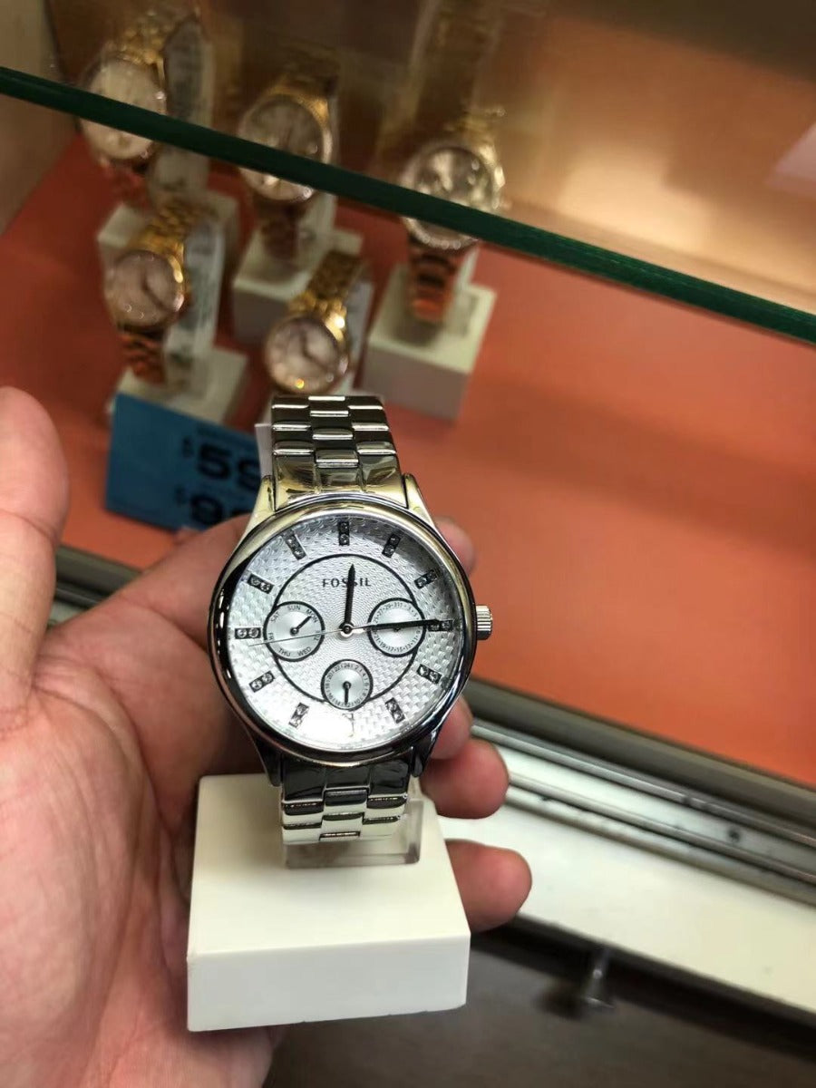 FOSSIL BQ1560 MODERN MULTIFUNCTION SILVER STAINLESS STEEL WATCH 796483119055 FOSSIL BQ1560 MODERN MULTIFUNCTION SILVER STAINLESS STEEL WATCH 796483119055